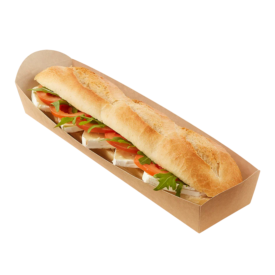 Edenware - Kraft Baguette Trays - Eco Friendly - Pack of 125 - Vending Superstore