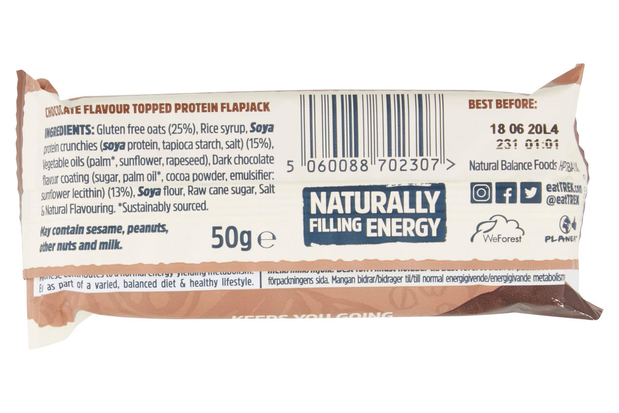 Trek Cocoa Oat Protein Flapjack 50g (Box of 16)