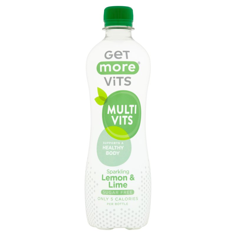 Get More Vits - Multivitamin Sparkling Lemon & Lime 500ml (12 Pack)