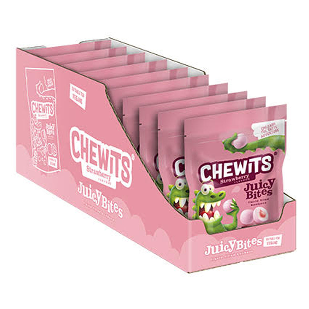 Chewits Strawberry Juicy Bites - 115g (Pack of 10)
