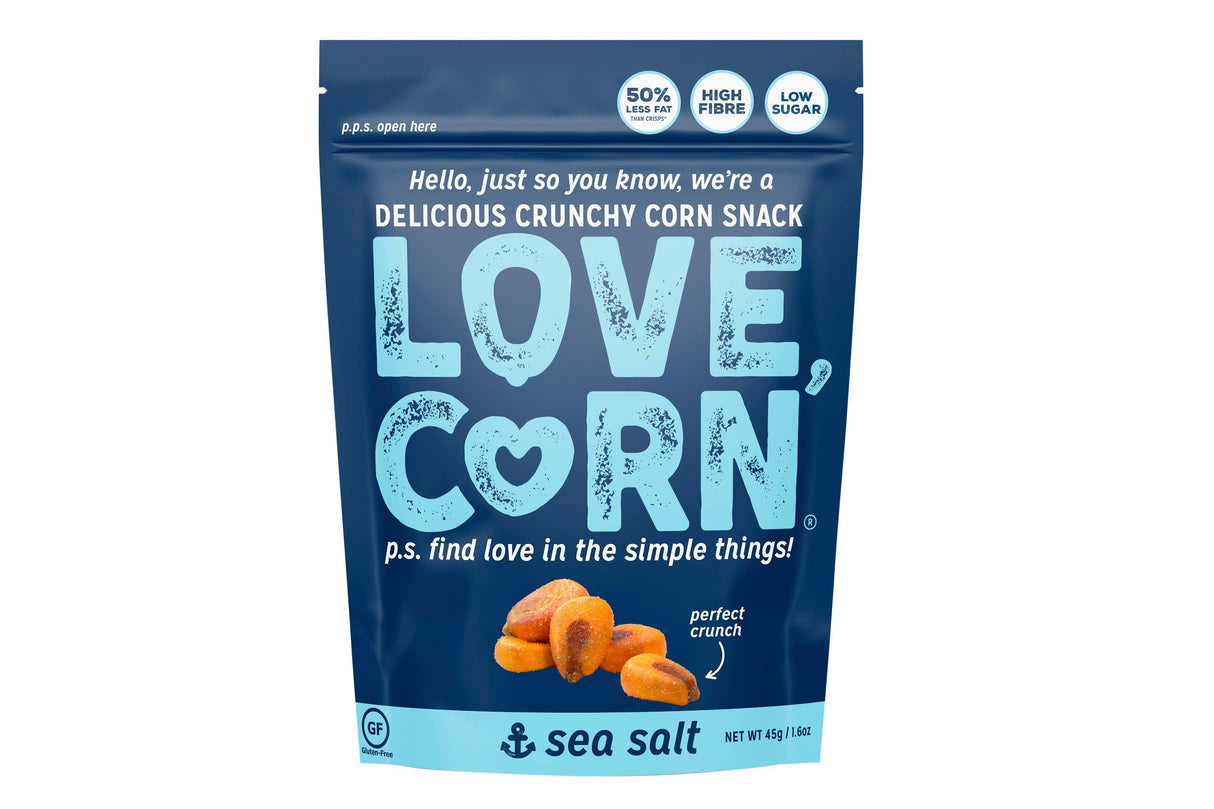 Love Corn Sea Salt Crunchy Corn 45g (10 Pack)