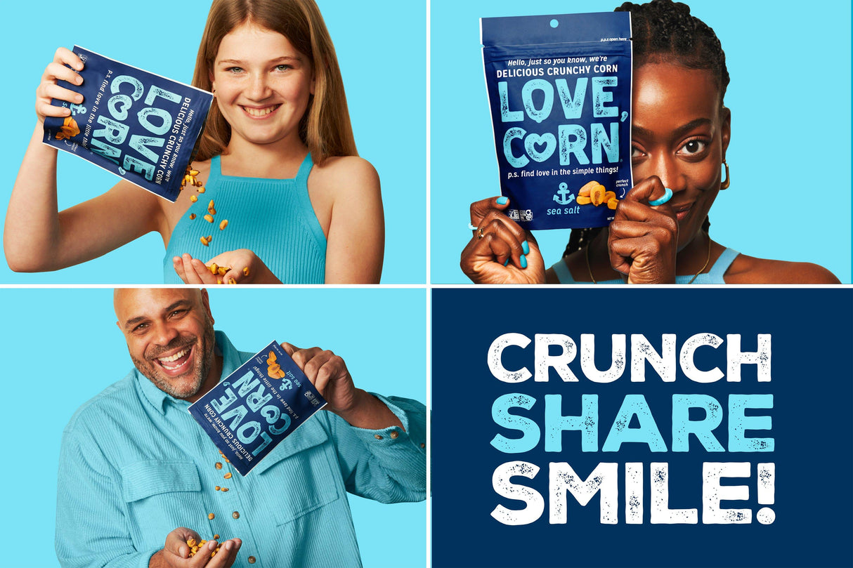 Love Corn Sea Salt Crunchy Corn 45g (10 Pack)