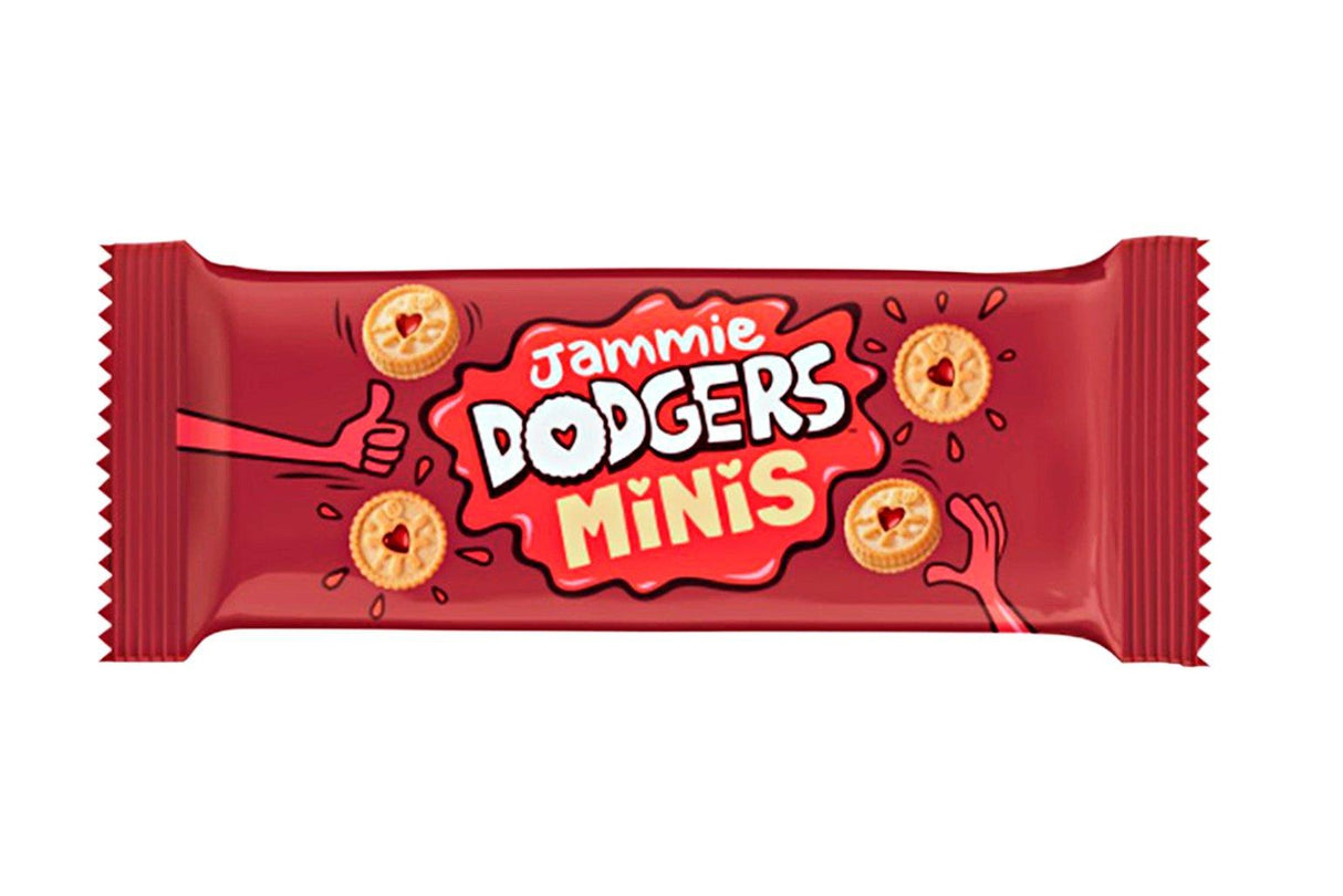 Jammie Dodgers Mini Bulk Box - Individually Wrapped Biscuit Portion Packs (4 Biscuits) 20g- (Box of 170)