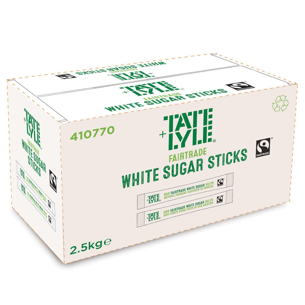 Tate & Lyle: Fairtrade White Sugar Portion Sticks - Pack Of 1000 - Vending Superstore