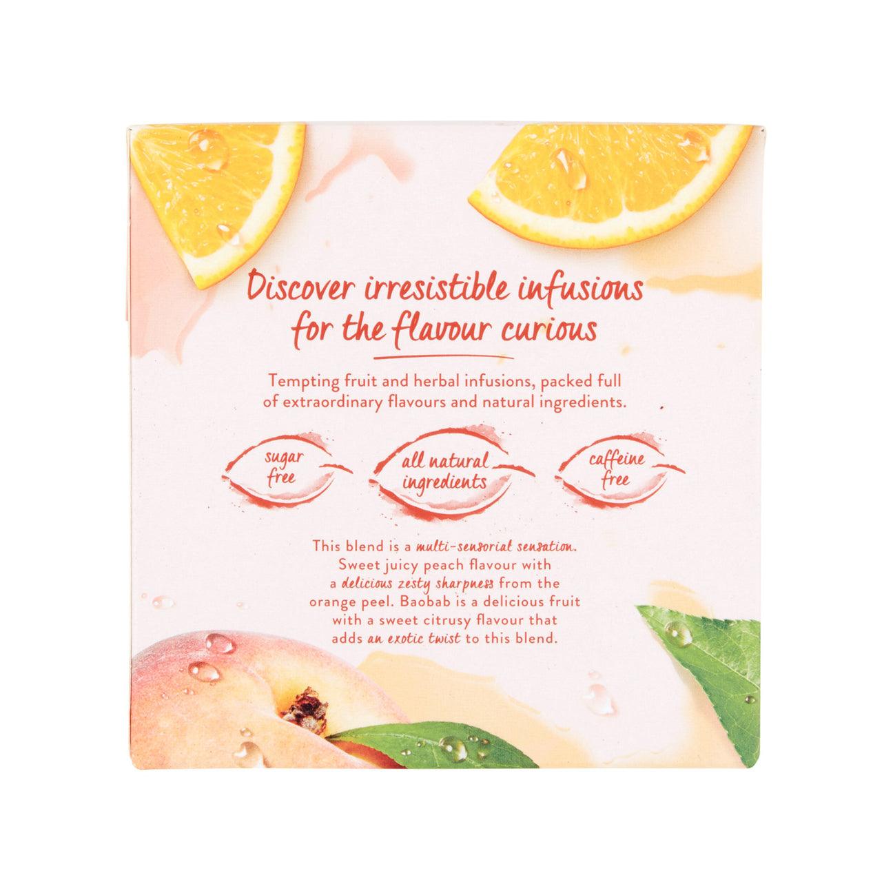 Twinings - White Peach & Orange Tea Bags (Non Enveloped) Pack of 20 Tea Bags - Vending Superstore