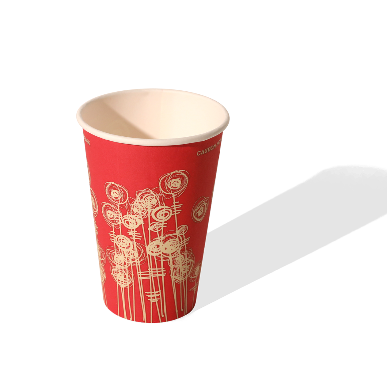 12oz 'Swirl' Paper Vending Machine Cups - 80mm Diameter - (Box of 1000)