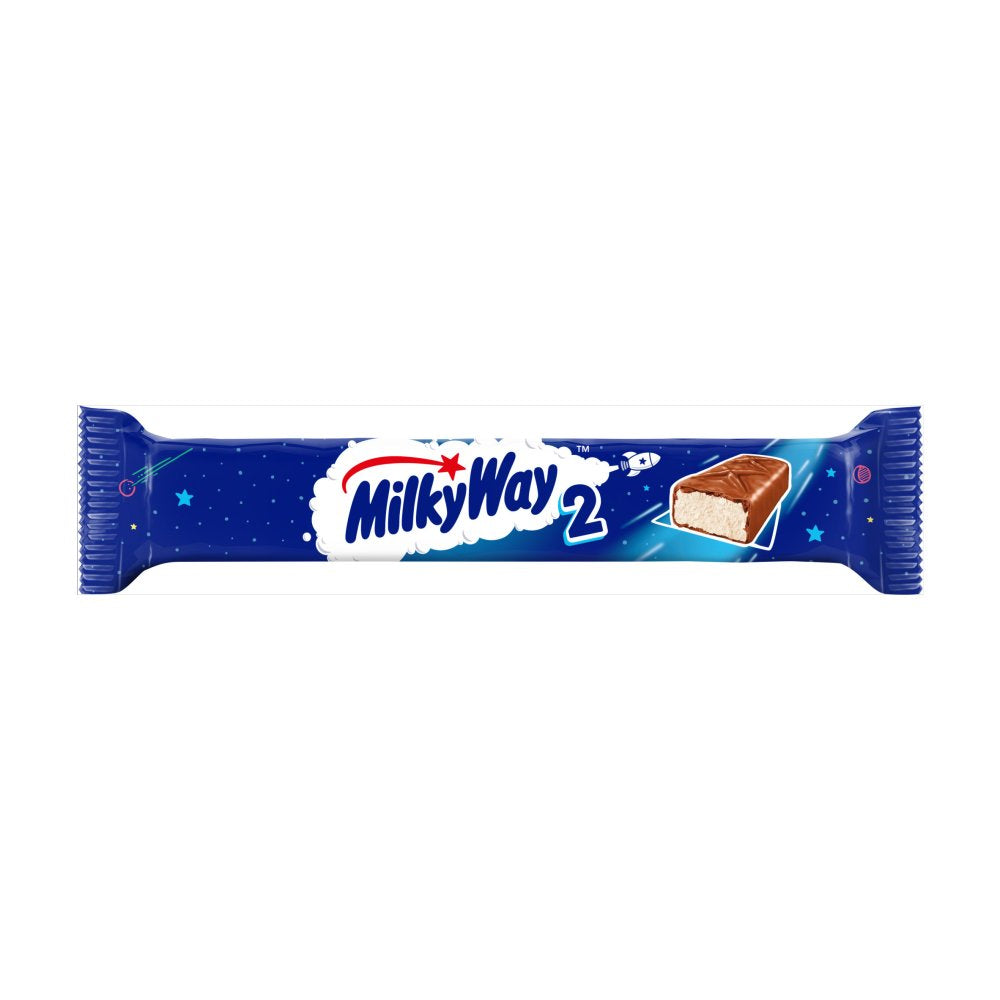Milky Way Nougat & Milk Chocolate Twin Pack Snack Bar 43g (Box of 28)