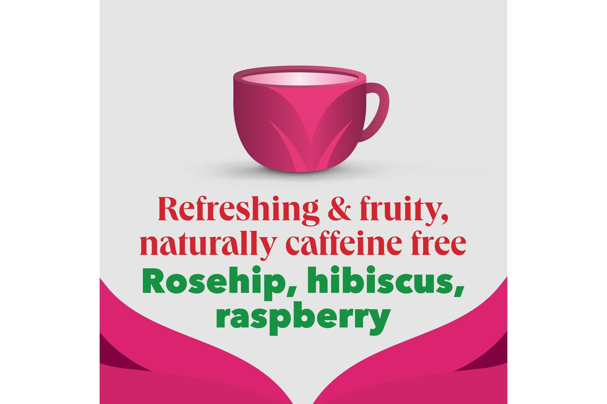 PG Tips Herbal: Raspberry Envelope Tea Bags - (Box of 25)