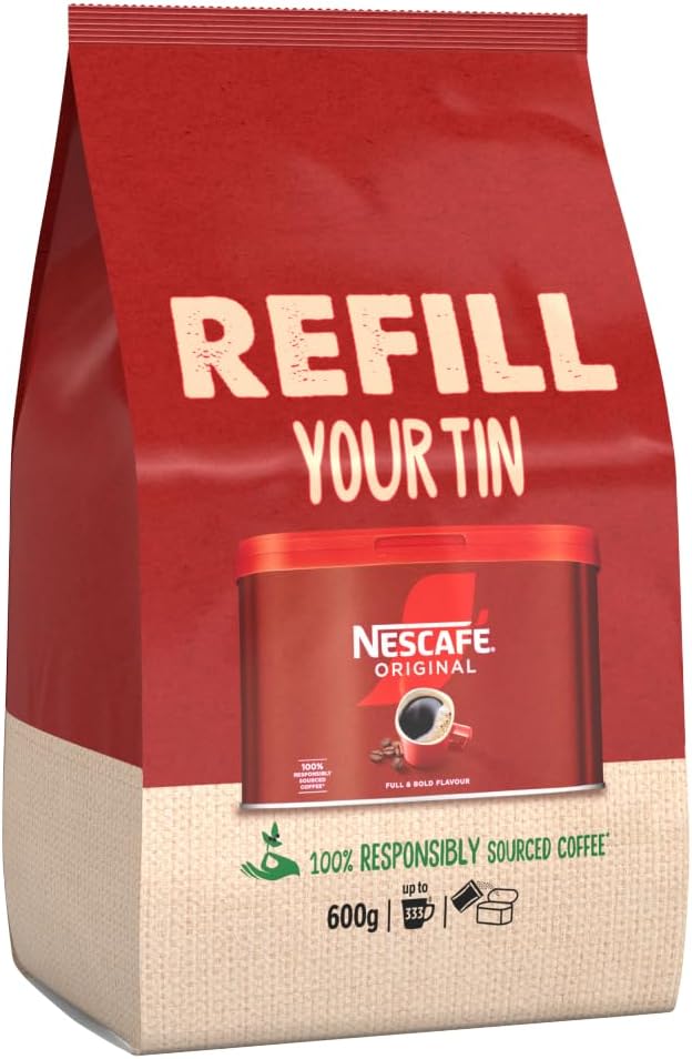 Nescafe Original Granules: 600g Refill Bag