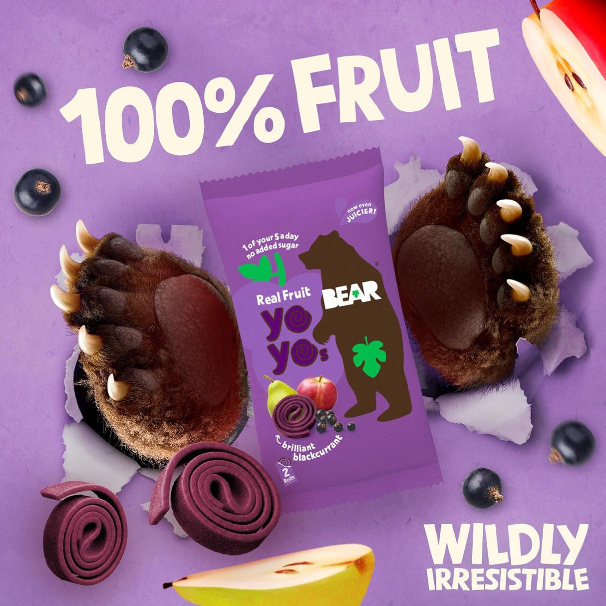 Bear Fruit Yoyos Blackcurrant - 20g (Box of 18)