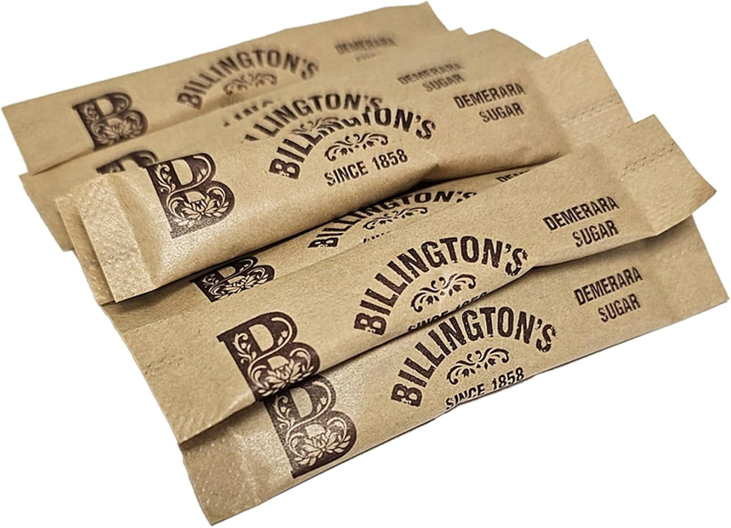 Billington's Demerara Brown Sugar Sticks – 2g - Pack of 1000