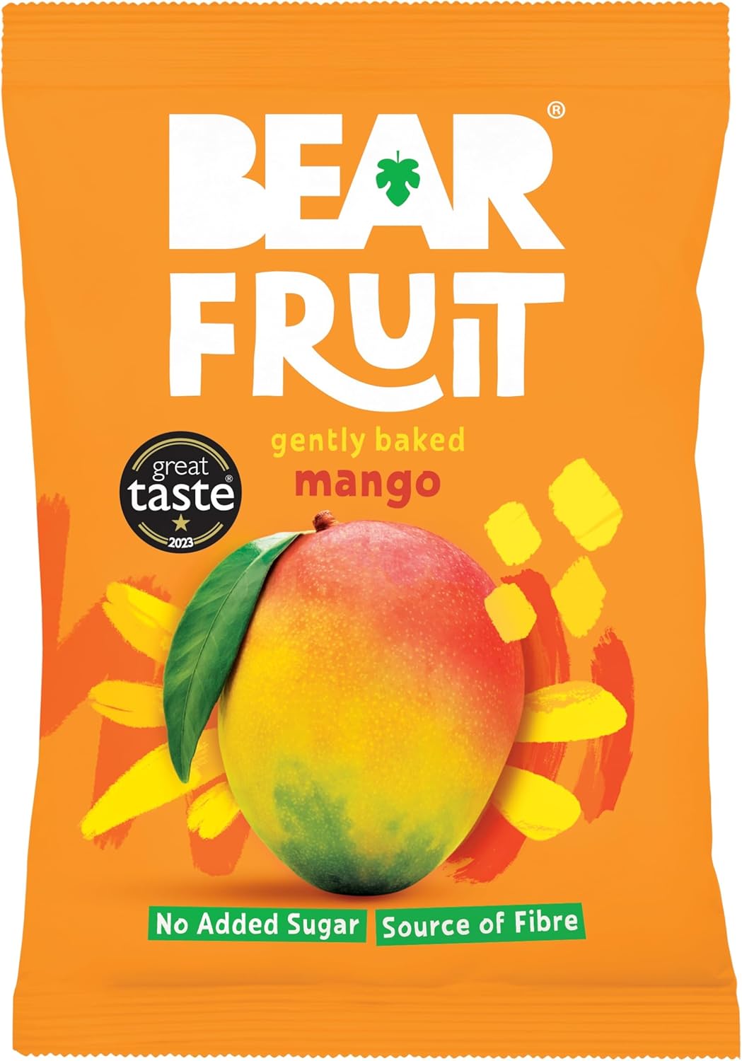 BEAR Fruit Dried Mango Packs - Gently Baked Fruit - Healthy - Vegan - 35g (Box of 14)