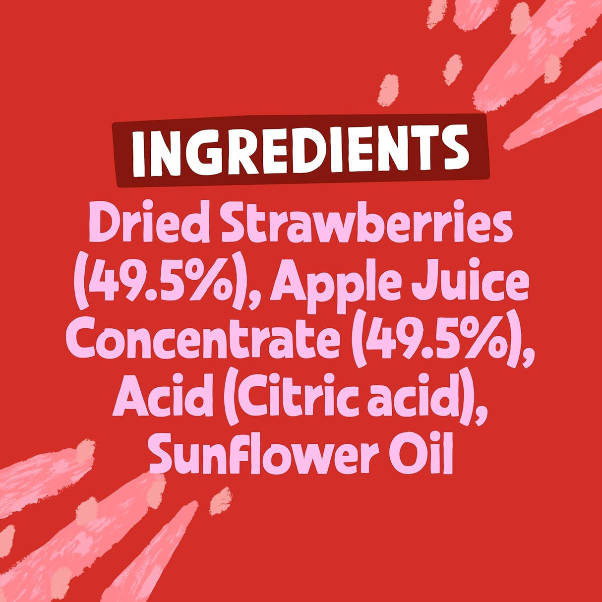 BEAR Fruit Dried Strawberry Packs - Gently Baked Fruit - Healthy - Vegan - 35g (Box of 14)