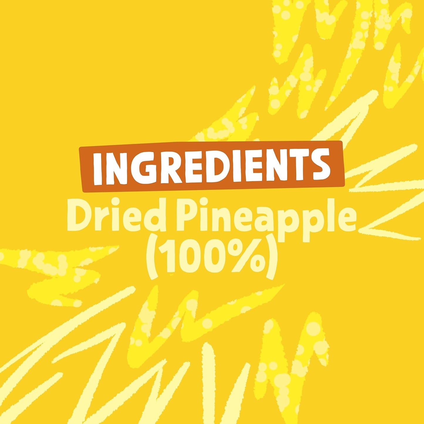 BEAR Fruit Dried Pineapple Packs - Gently Baked Fruit - Healthy - Vegan - 35g (Box of 14)
