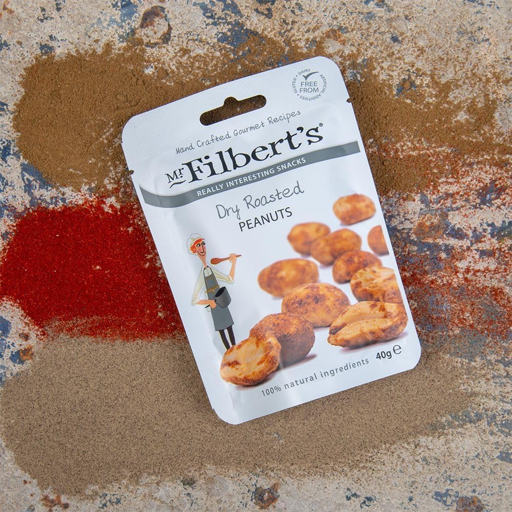 Mr Filbert's Dry Roasted Peanuts 40g - (Box of 20)