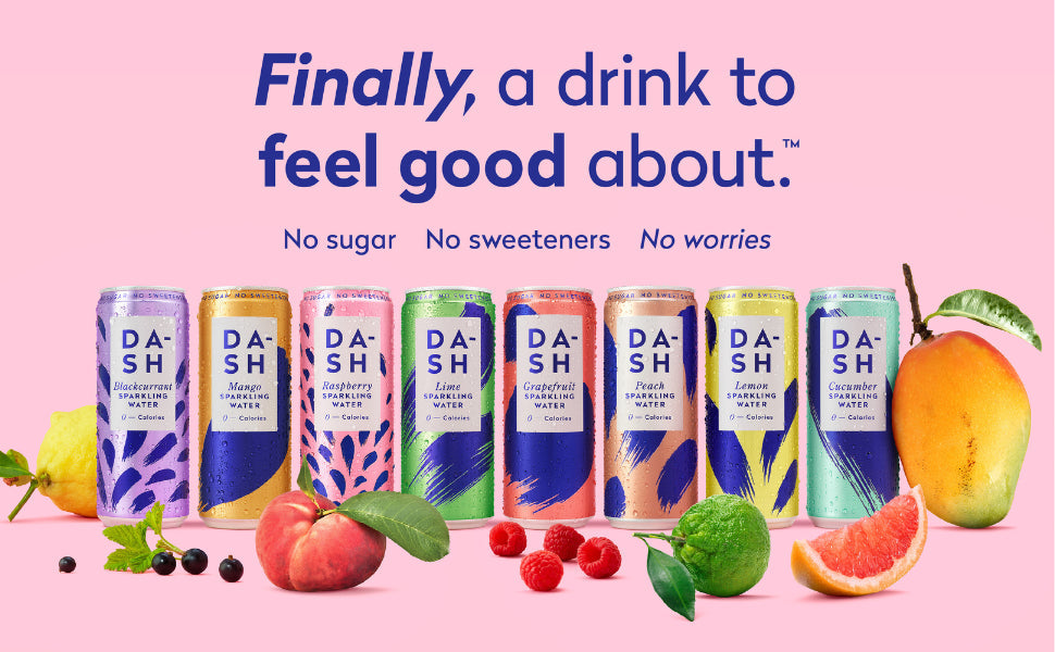 Dash Water Sparkling Raspberry 330ml (Pack of 12)