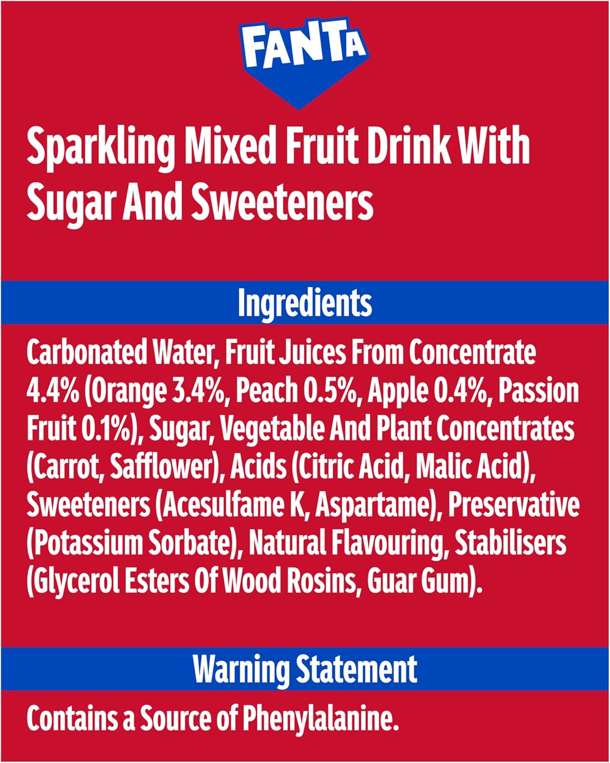 Fanta Fruit Twist - 330ml Cans (Case of 24)