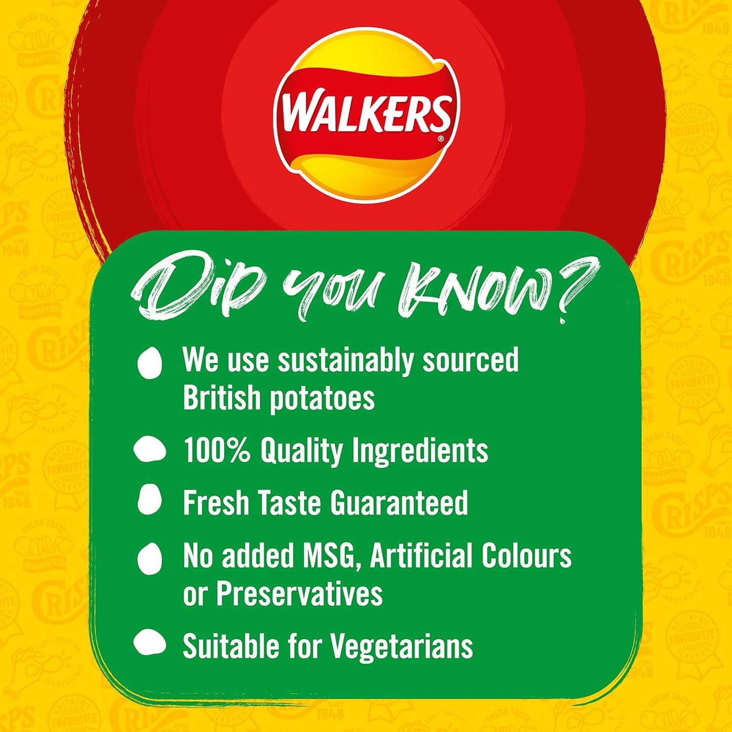 Walkers Pickled Onion Crisps 32.5g (Box of 32)