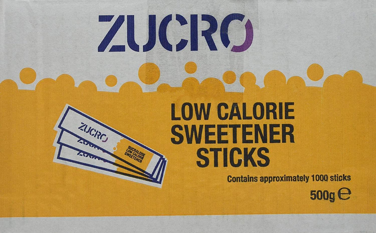 Tate & Lyle: Zucro Suclarose Sweetener Portion Sticks - Pack Of 1000 - Vending Superstore