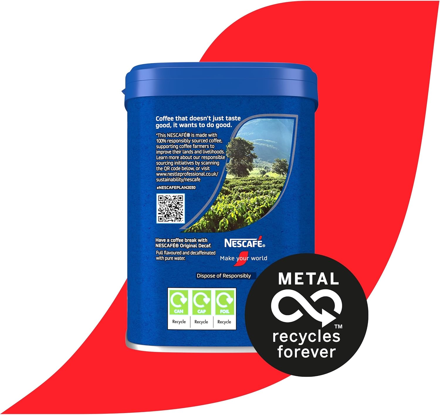 Nescafe Original Decaf: Coffee Tin 500g