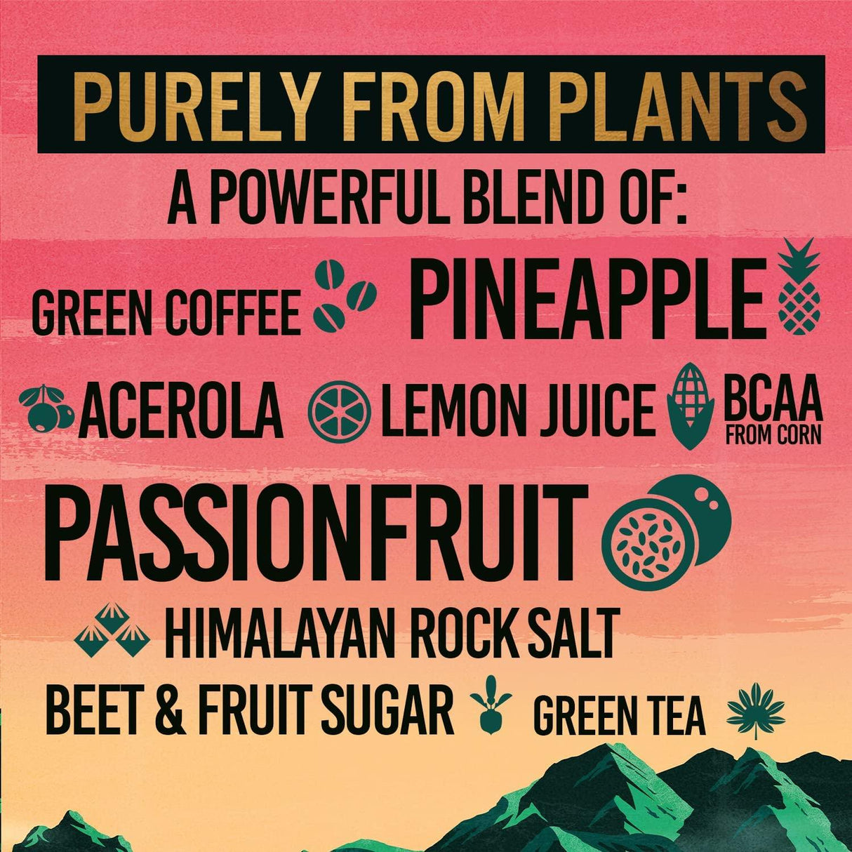 Tenzing Pineapple & Passionfruit Natural Energy Drink 12x250ml Cans - Vending Superstore