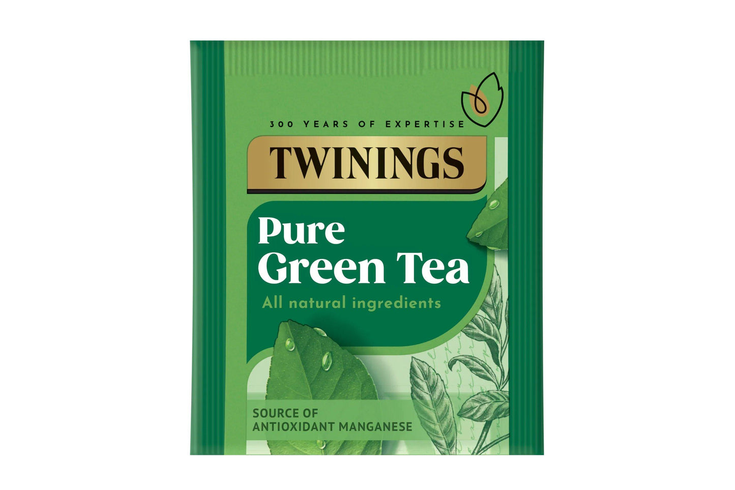 Twinings Tea: Pure Green - Individually Wrapped Envelope Tea Bags - (Box of 20)