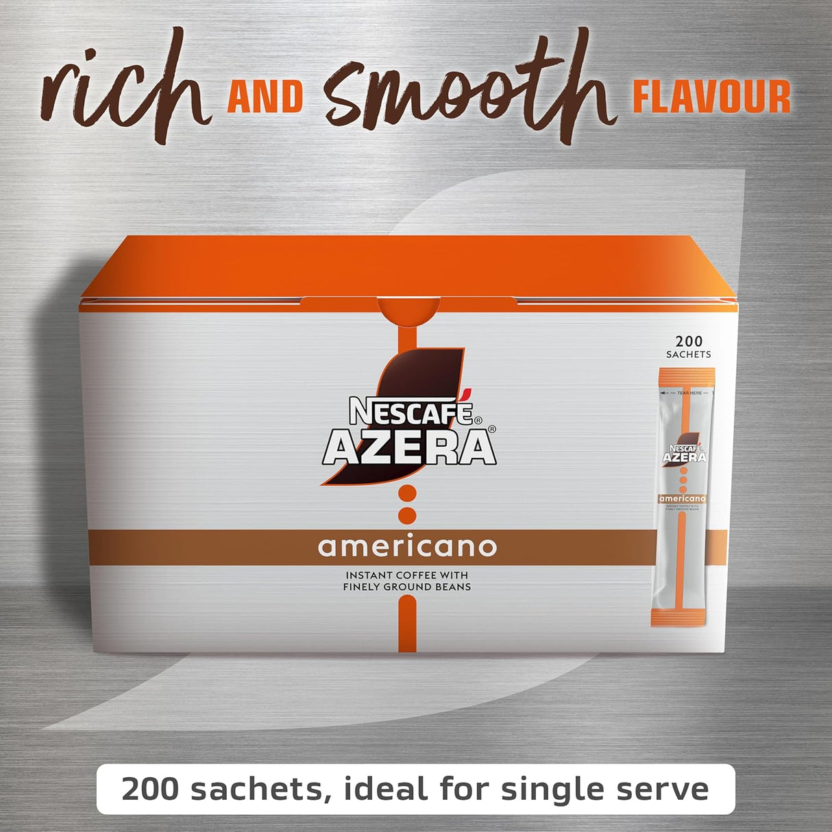 Nescafe Azera Americano: Individual Coffee Stick Portions - (Box of 200)