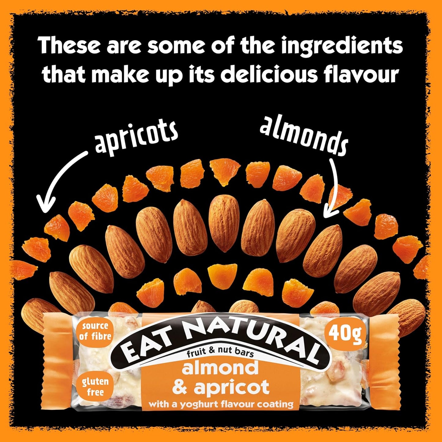 Eat Natural Almond & Apricot & Yoghurt Bar - 40g (Box of 12)