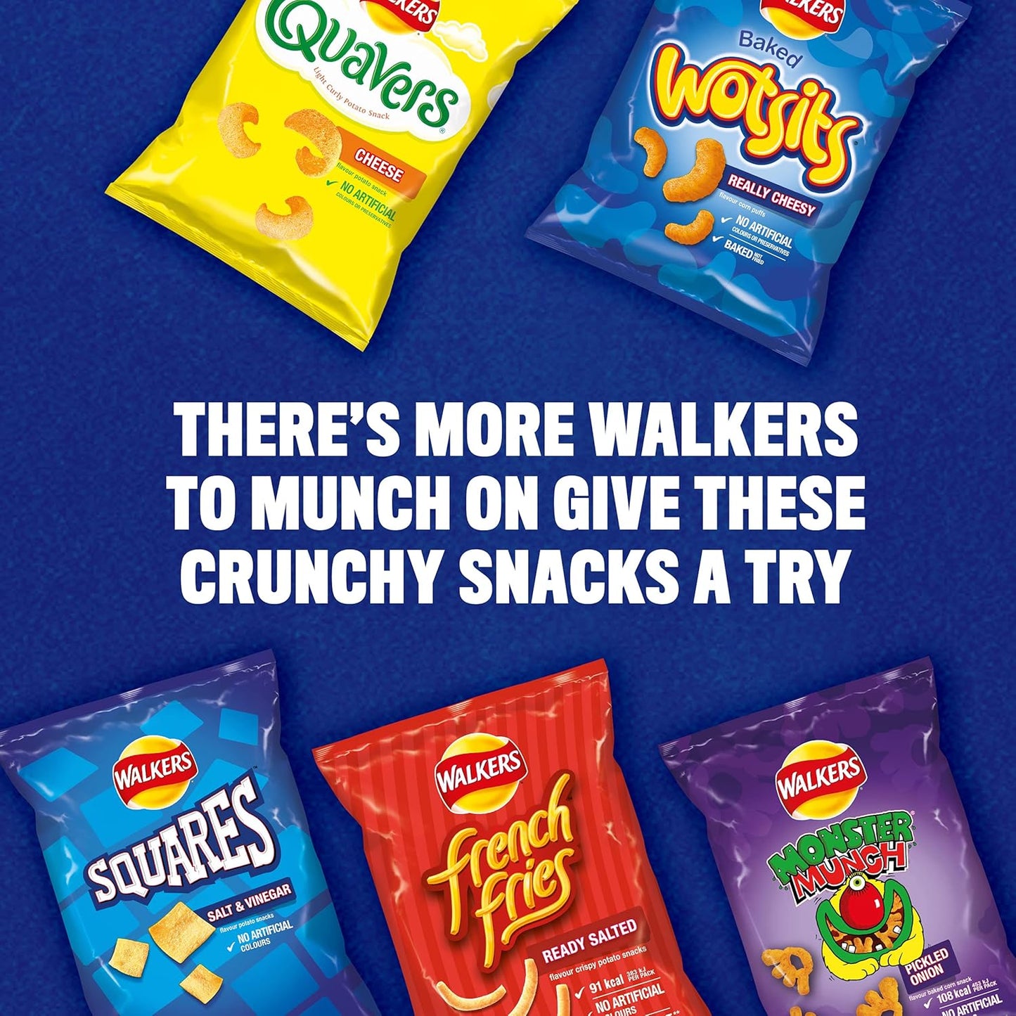 Walkers French Fries Ready Salted Crisps 21g (Box of 32)