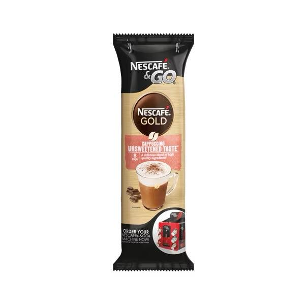 Nescafe & Go - Foil Sealed Drinks: Gold Cappuccino - Sleeve Of 8 Cups - Vending Superstore