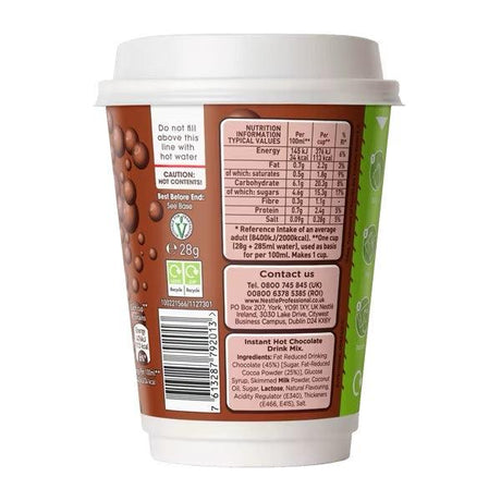 Nescafe & Go - Foil Sealed Drinks: Aero Hot Chocolate - Sleeve Of 8 Cups - Vending Superstore