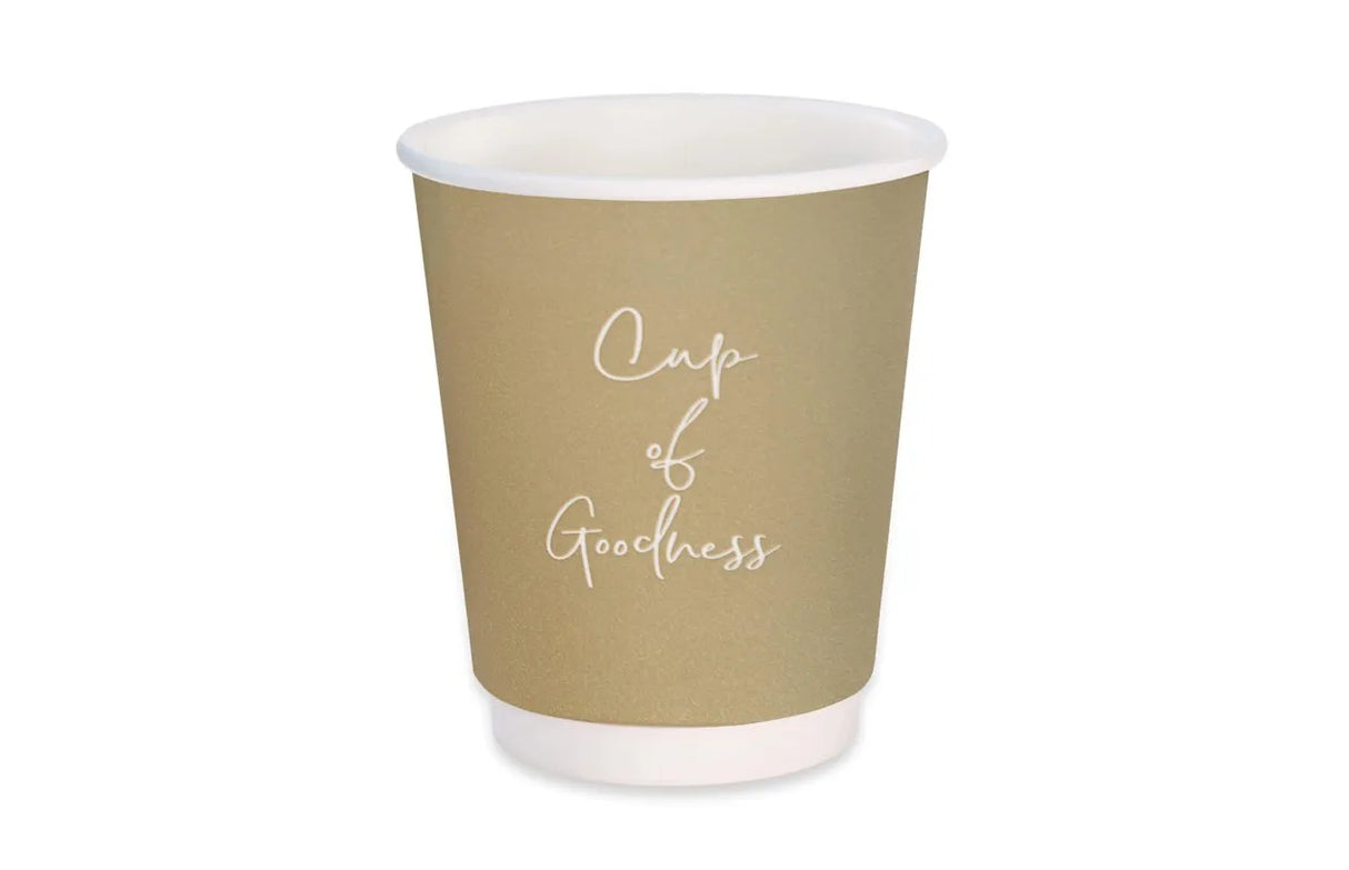 8oz Oatmeal Signature Single Wall Coffee Cup - Takeaway Coffee Cups - CASE of 1000 - Vending Superstore