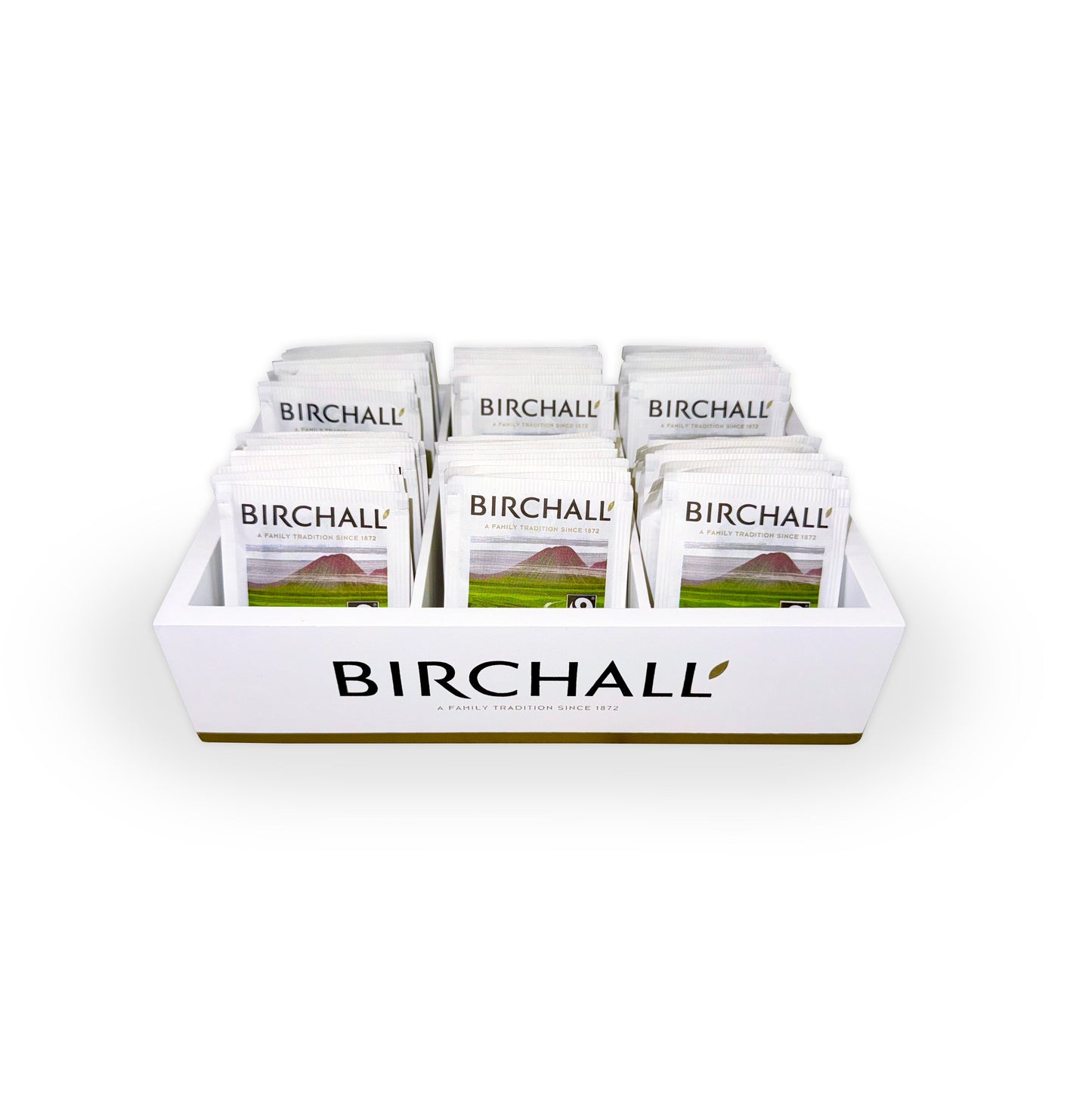 Birchall 6-Compartment Wooden Tea Tray – For Enveloped Tea Bags