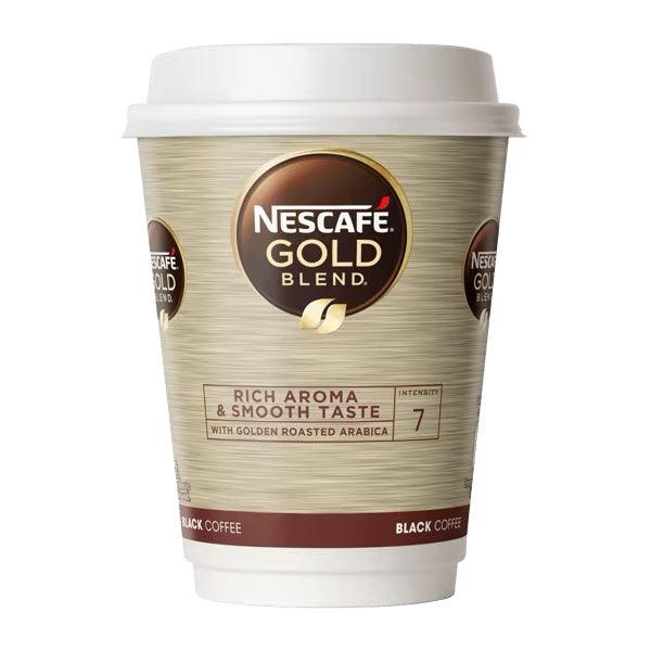 Nescafe & Go - Foil Sealed Drinks: Gold Blend Black Coffee - Sleeve Of 8 Cups - Vending Superstore