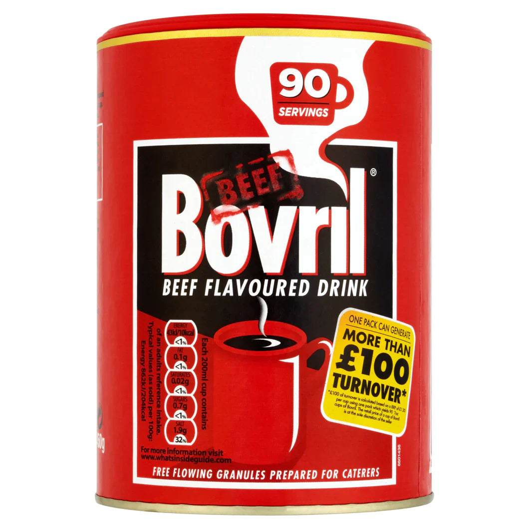 Bovril Beef Flavoured Drink 450g Tin - Hot Beef Drink Mix