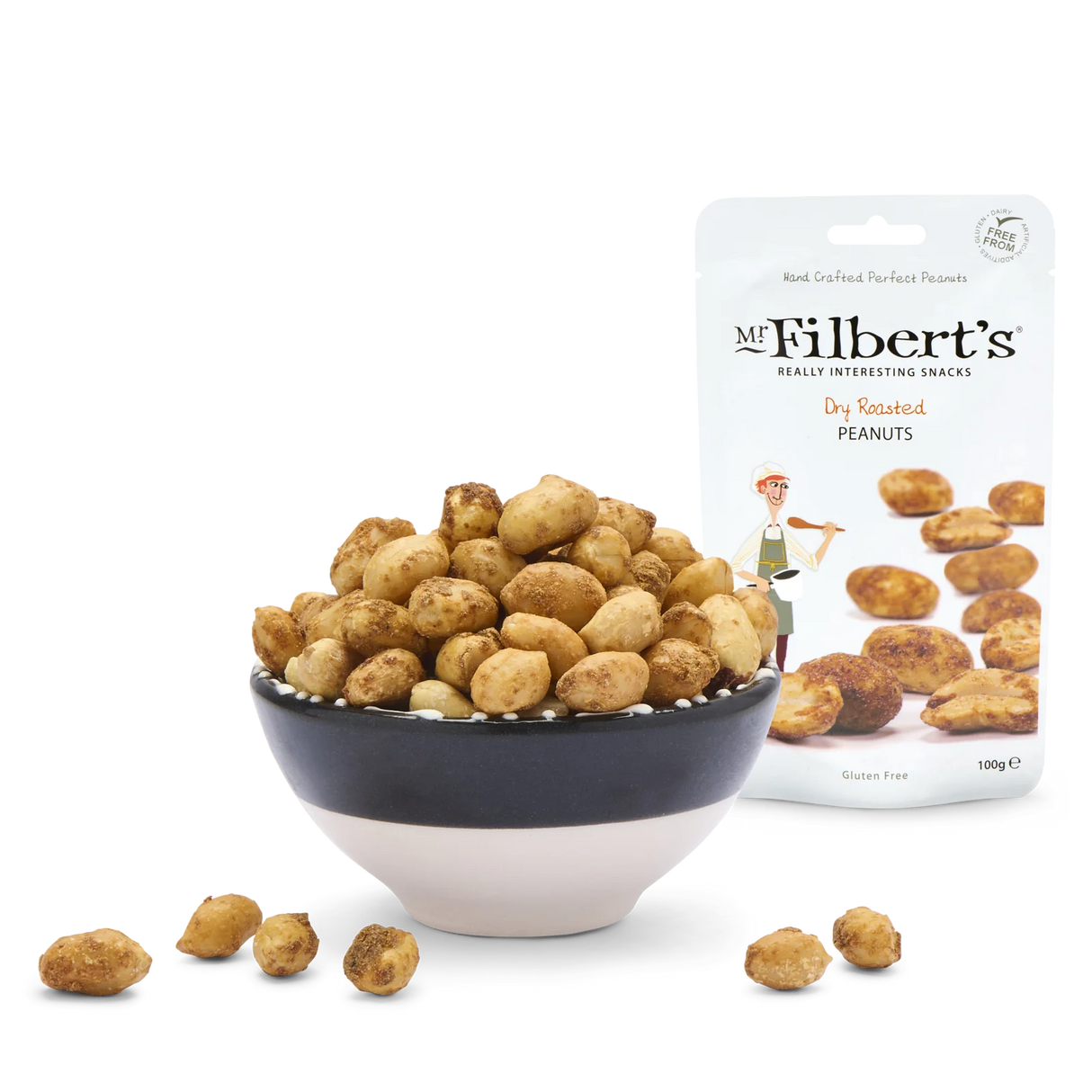 Mr Filbert's Dry Roasted Peanuts – 40g (Box of 20)