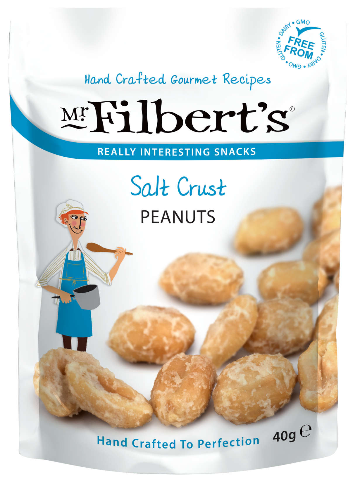 Mr Filbert's Salt Crust Peanuts – 40g (Box of 20)