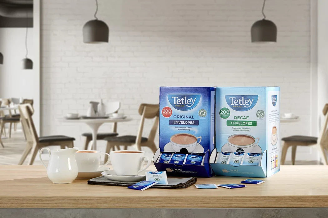 Tetley Tea: Envelope Tea Bags - Individually Wrapped Bags (Box of 200)