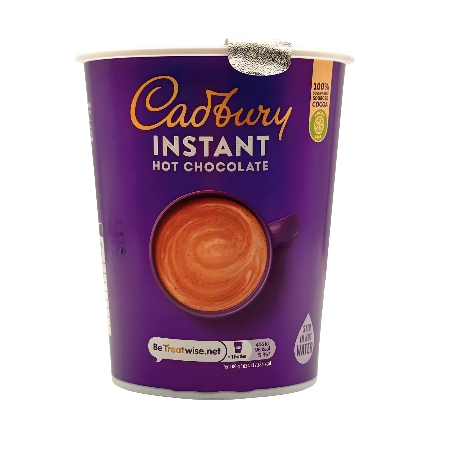 12oz Foil Sealed Drinks - Cadbury Hot Chocolate - Nescafe & Go Compatible (Pack of 10 Cups)