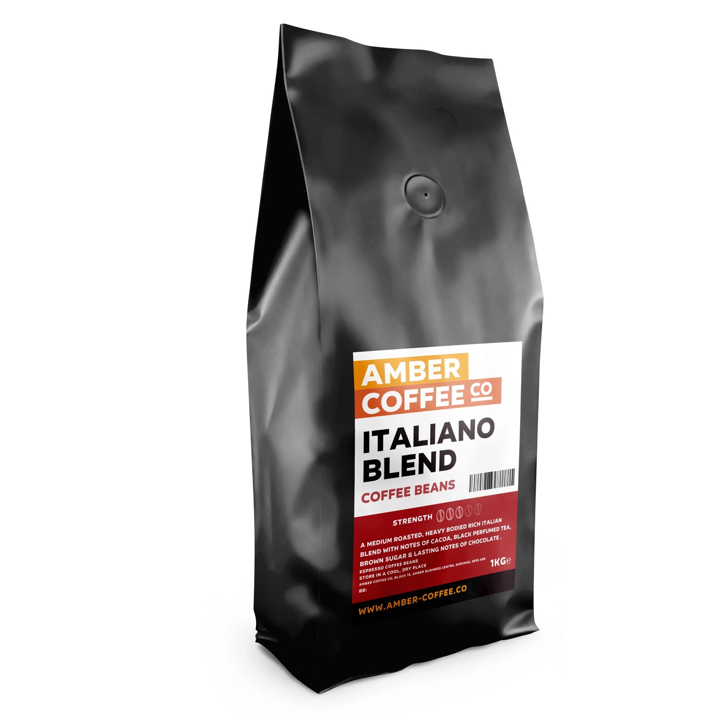 Amber Coffee Co Italiano Blend Coffee Beans - 1kg (Case of 6)