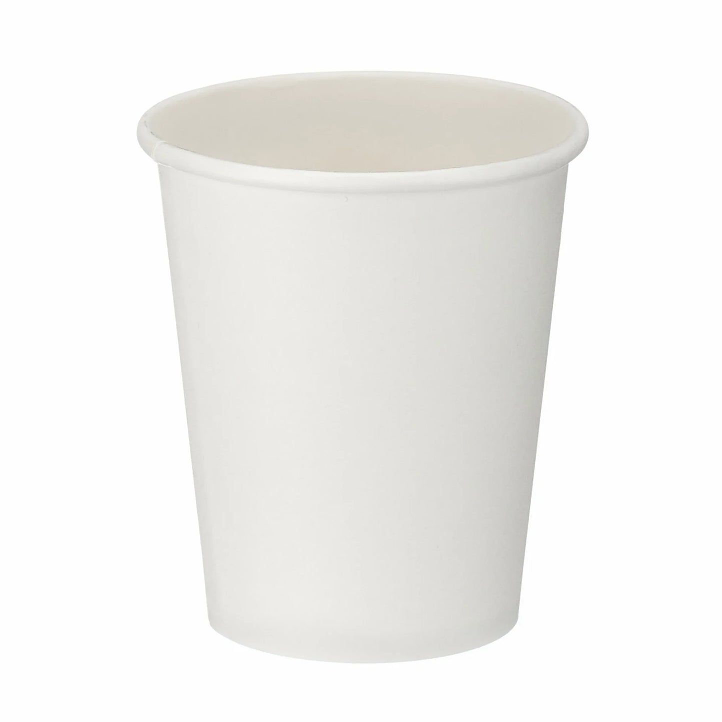 8oz White Single Wall Hot Cups - Box of 1000