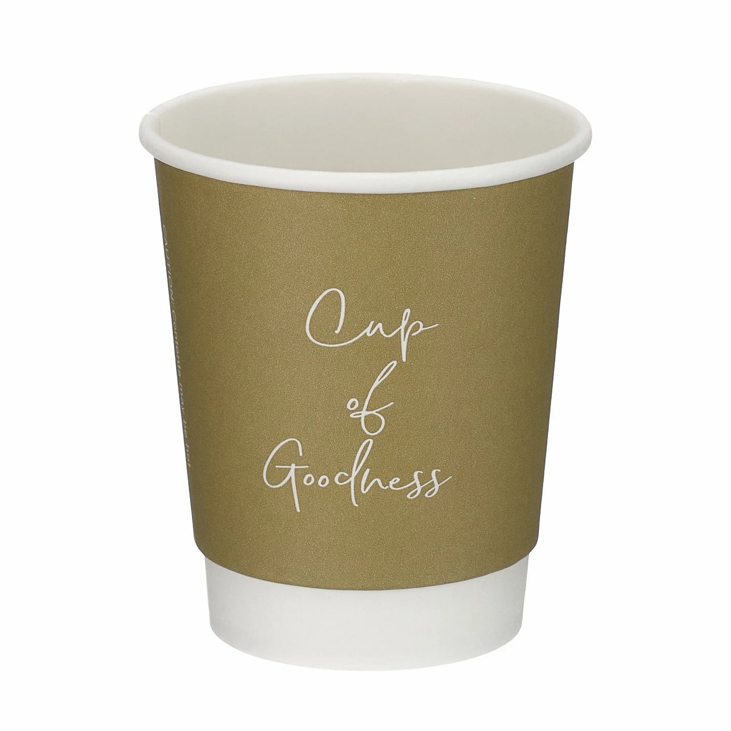 8oz Oatmeal Signature Double Wall Coffee Cup - Takeaway Coffee Cups - (Box of 500)