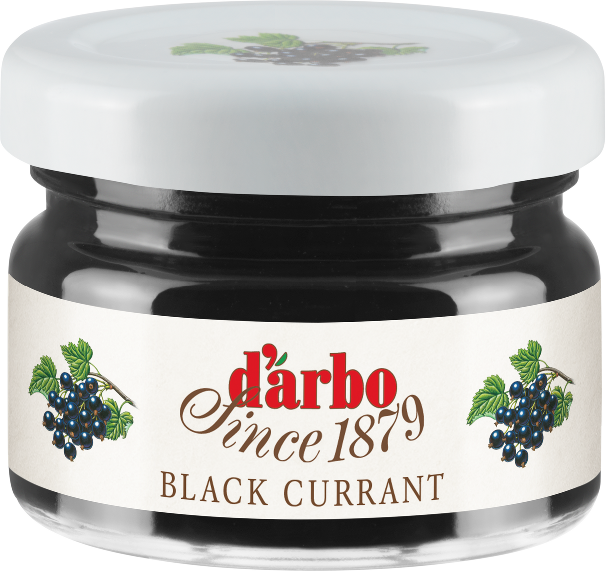 Darbo Blackcurrent Jam Mini Jars – 28g (Pack of 60)