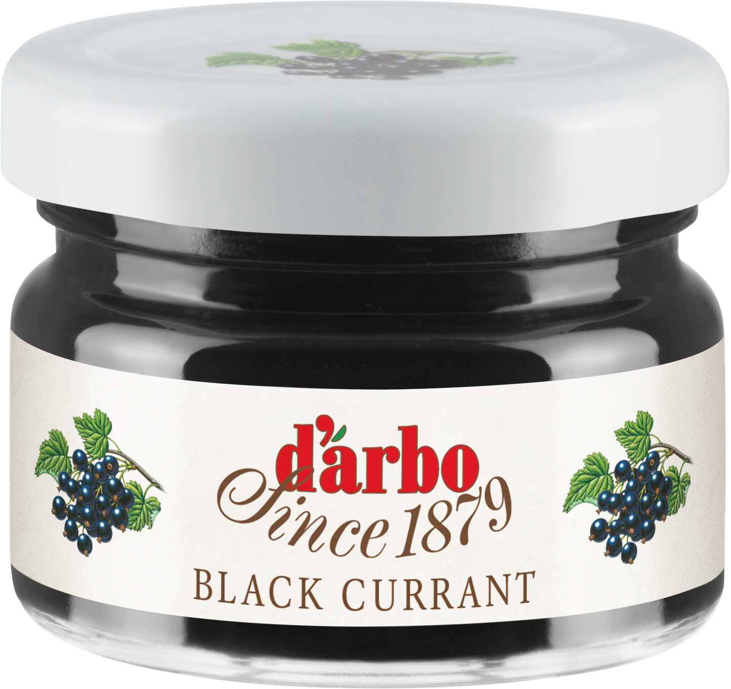 Darbo Blackcurrant Mini Jam Jars – 28g – Pack of 60