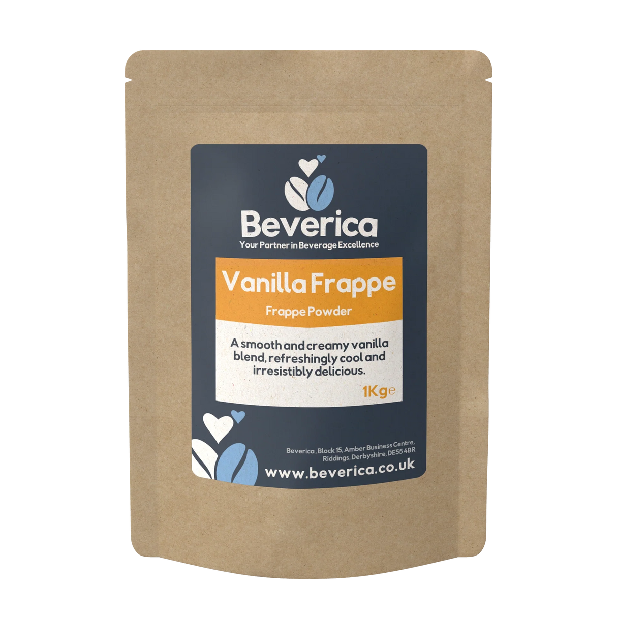 Beverica Vanilla Frappe Powder Mix (1KG Bags)