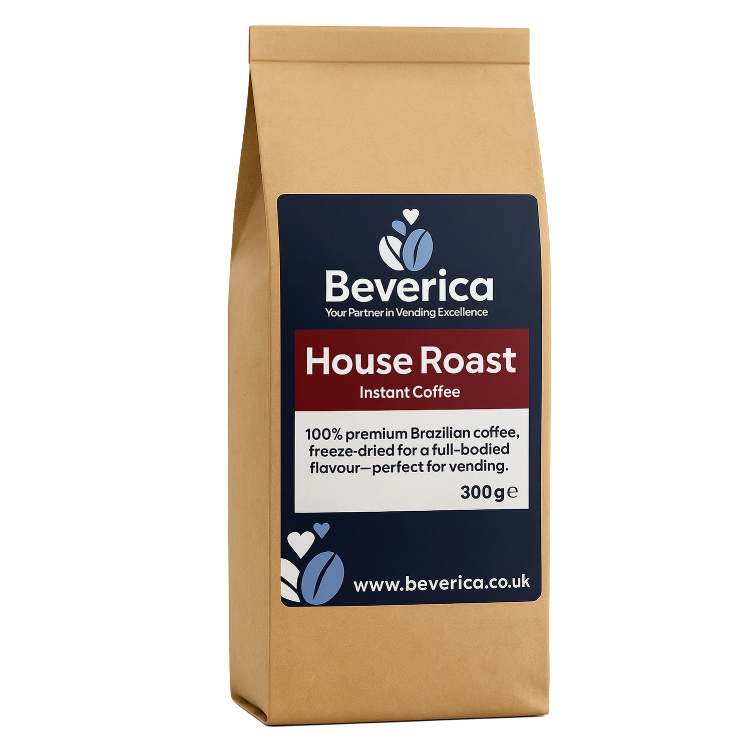 Beverica - House Roast Brazilian Granulated Vending Coffee (300g Bags)