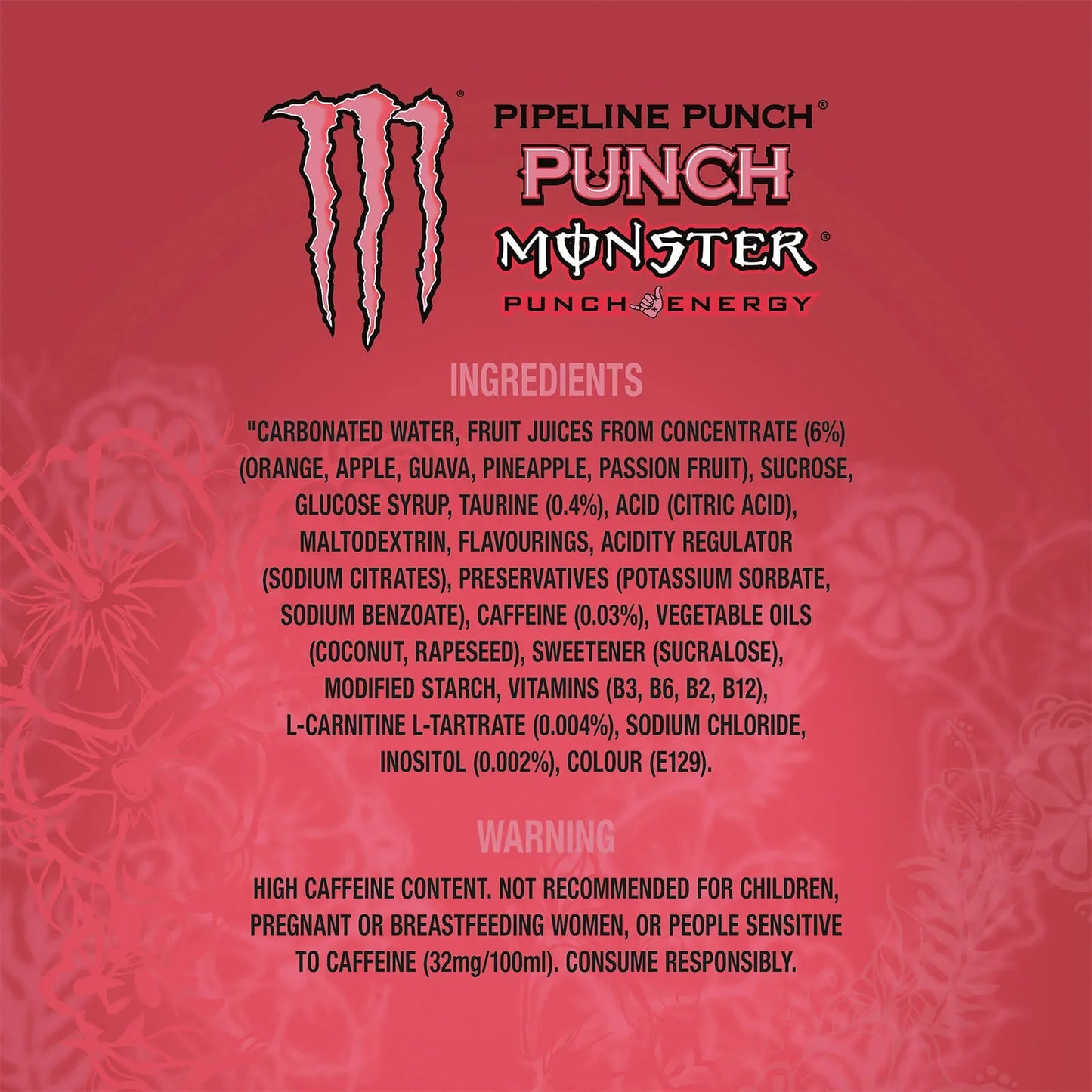 Monster Energy Pipeline Punch - 500ml (Pack of 12)