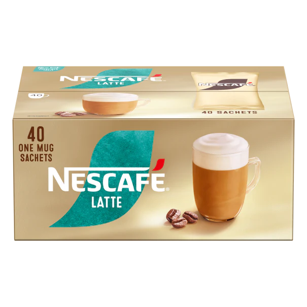 Nescafe Latte: Individual Coffee Stick Portions - (Box of 40)