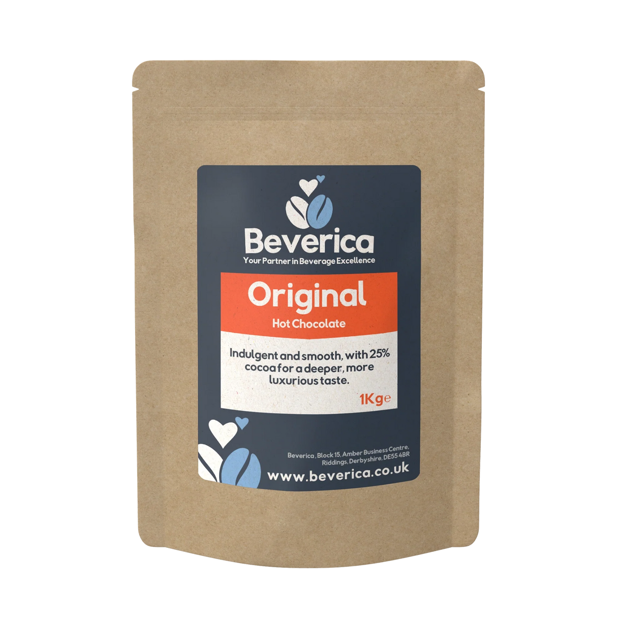 Beverica Original Luxe Hot Chocolate (1KG Bags)