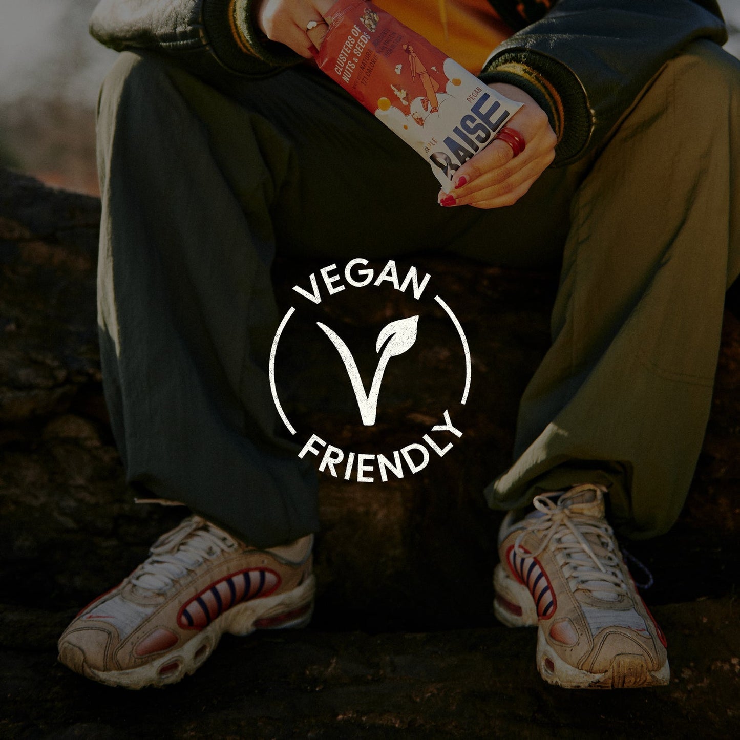 Raise Snacks Dark Chocolate & Sea Salt Clusters of Nuts & Seeds - 35g (Pack of 12)